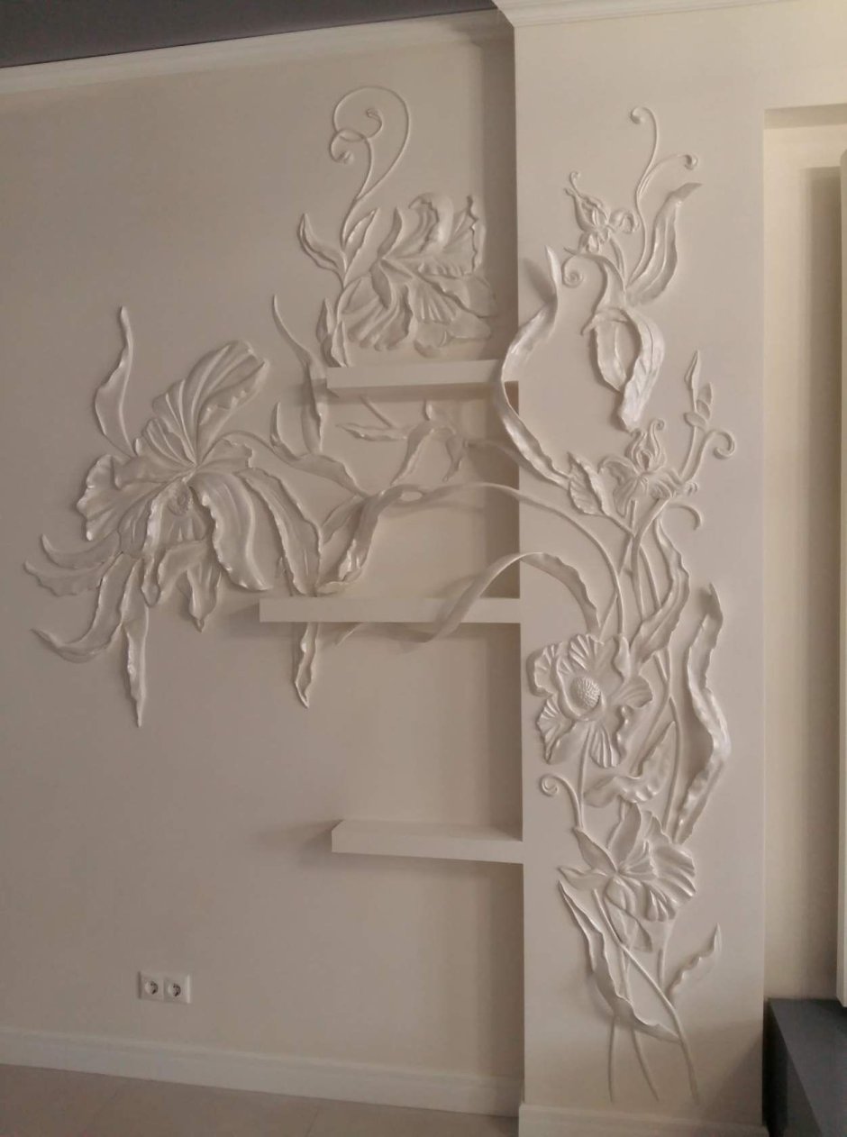 Декоративное панно на стену из гипса