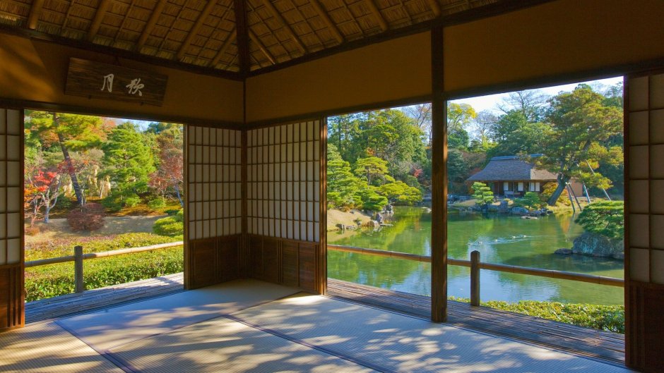Вилла Кацура в Киото внутри