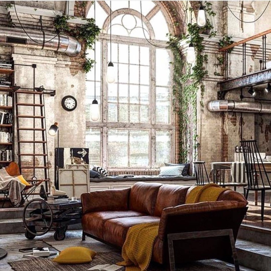 Стиль в интерьере гранж лофт Индустриальный