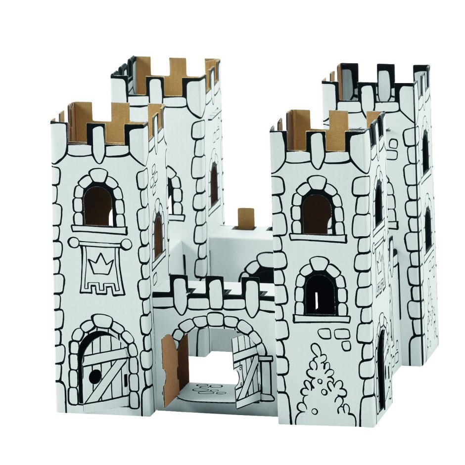 Средневековый город 3d Diorama концепт