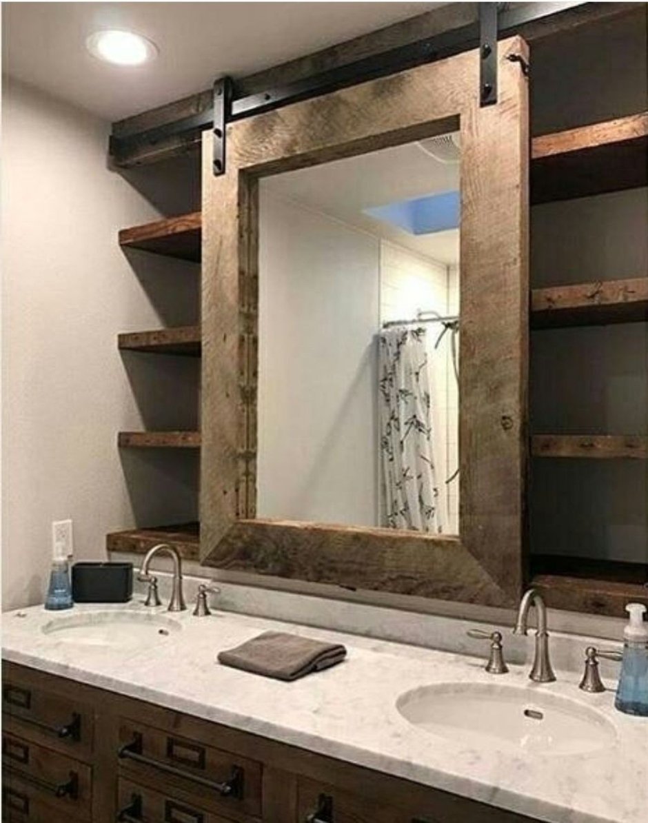 Зеркало лофт в ванную