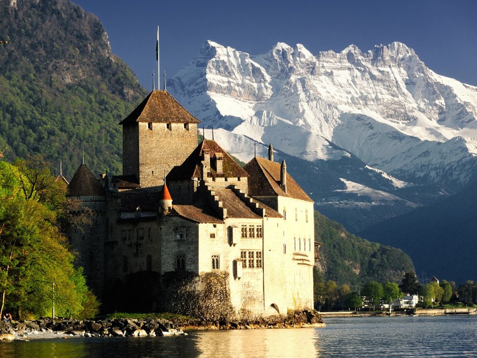 Шильонский замок монтрё Швейцария
