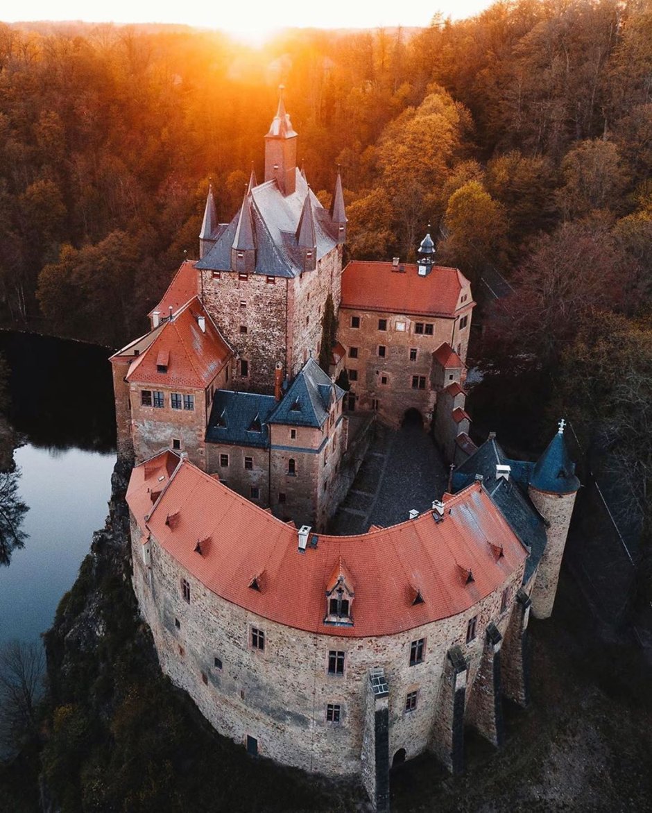 Замок Крибштайн Саксония