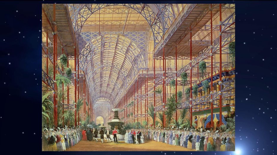 Хрустальный дворец в Лондоне 1851