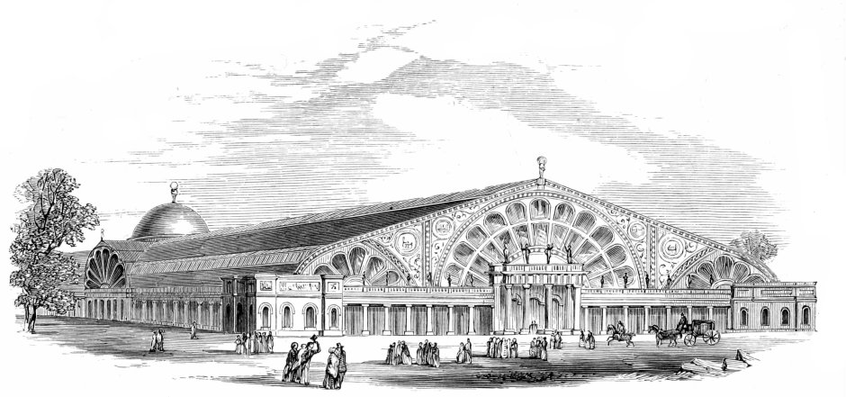 Хрустальный дворец в Лондоне 1851 рисунки