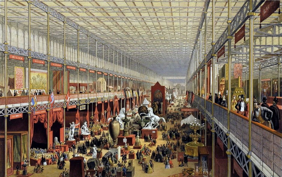 Джозеф Пакстон "Хрустальный дворец" в Англии.1850г.