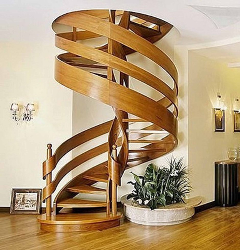 3d круглая лестница
