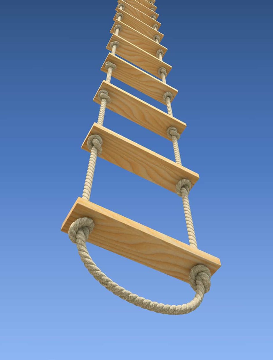 Лестница веревочная спасательная ЛВС-20м