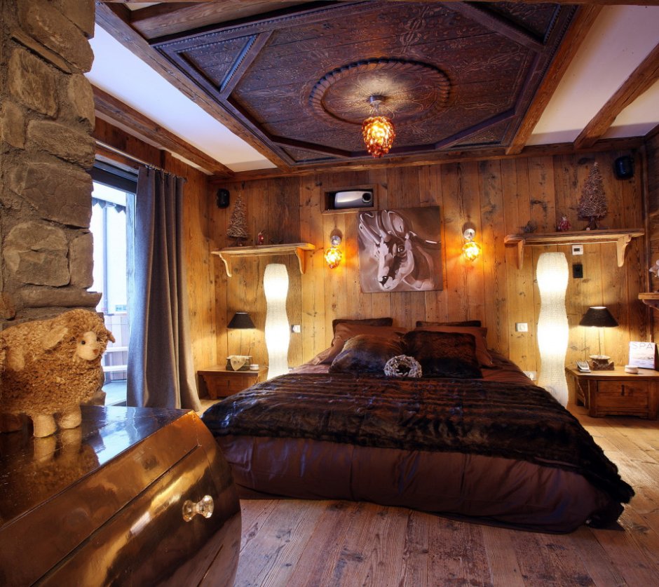 Спальня в стиле викингов
