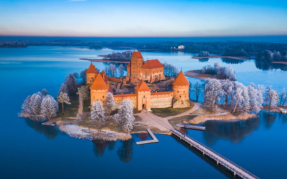 Тракайский замок Литва обои