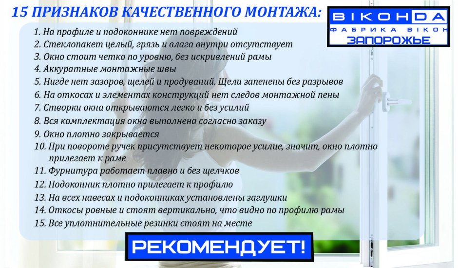Стандартные пластиковые окна