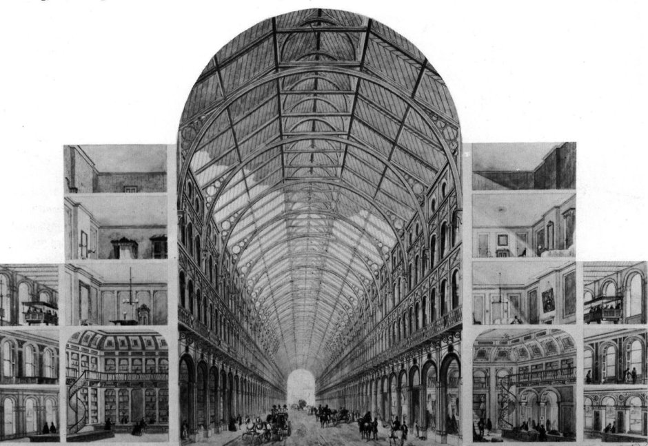 Хрустальный дворец» в Лондоне. Д Пэкстон. 1851