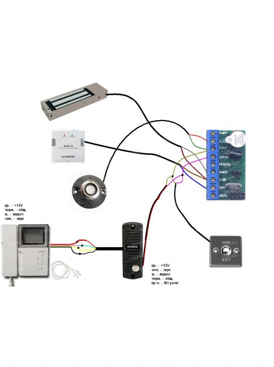 Электромагнитный замок на входную дверь схема подключения