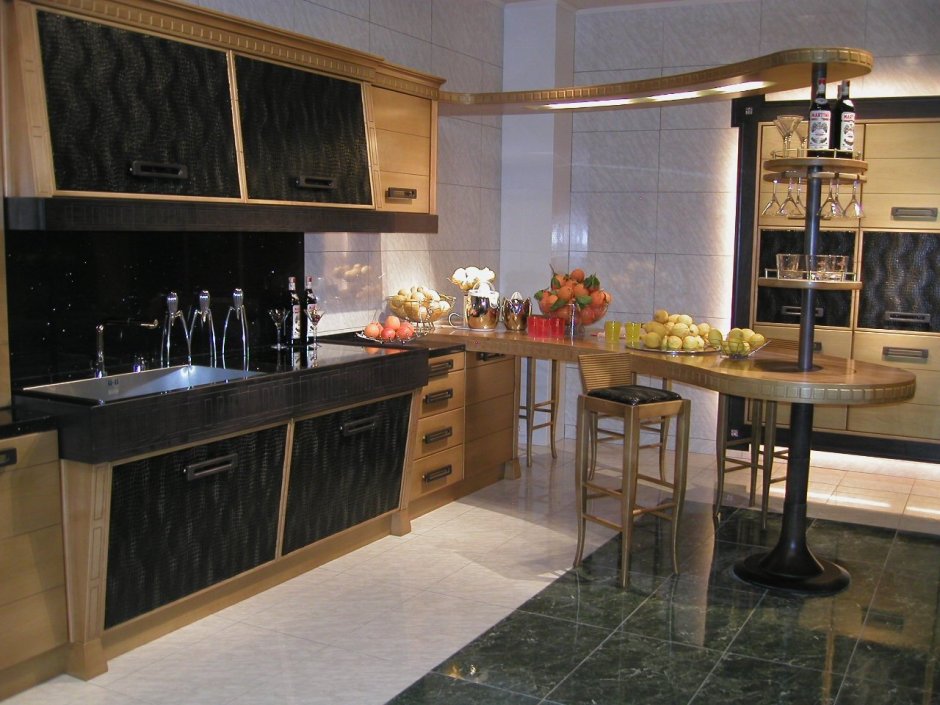 Кухня в стиле Барокко фото интерьер