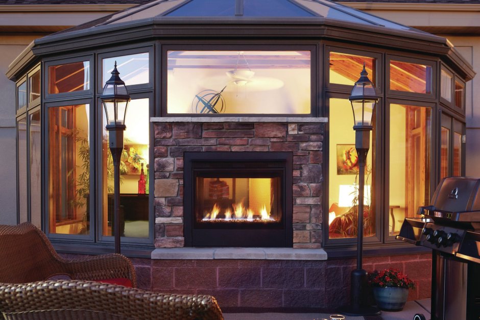 Камин уличный Fireplace 100x55x115