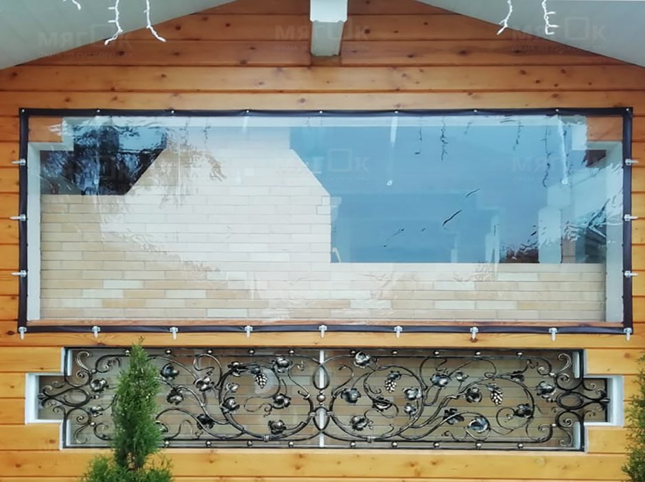 Прозрачные ПВХ шторы для беседок