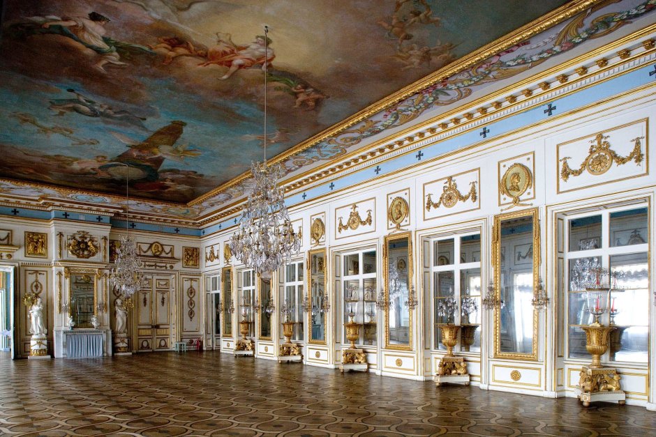 Усадьба Кусково дворец внутри