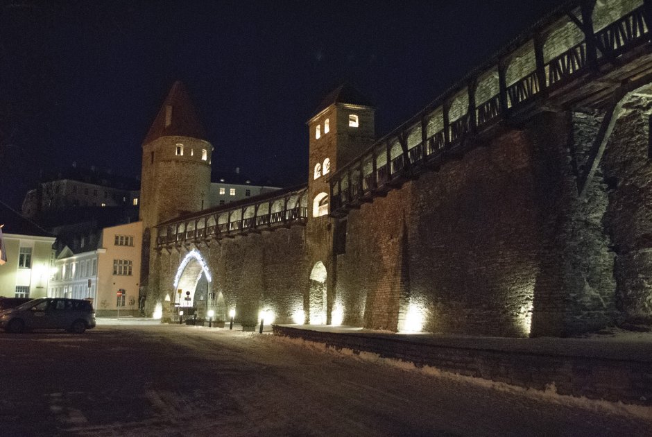 Таллин зимой замок