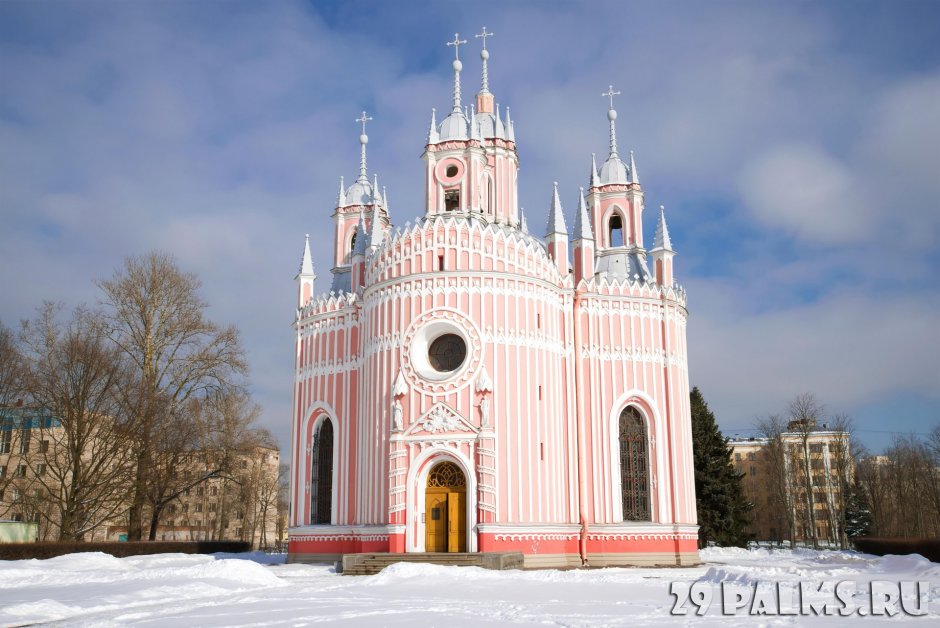 Чесменская Церковь зимний храм Рождества