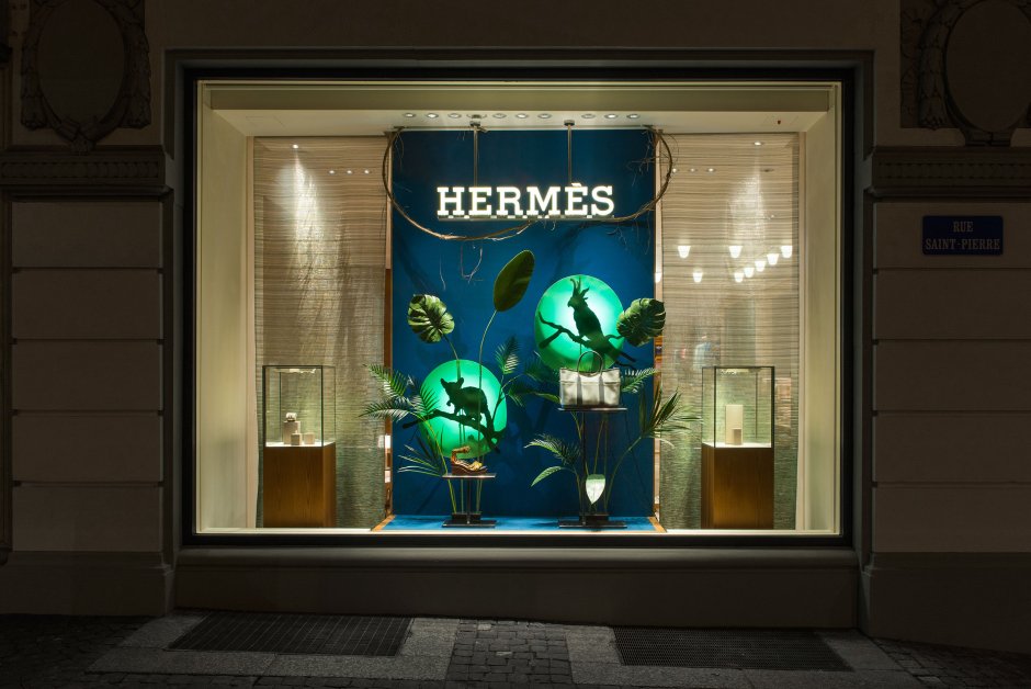 Магазин Hermes интерьер