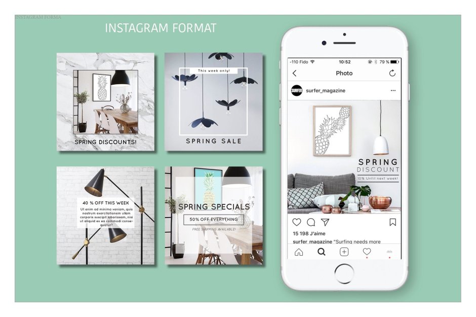 Дизайн постов в Инстаграм