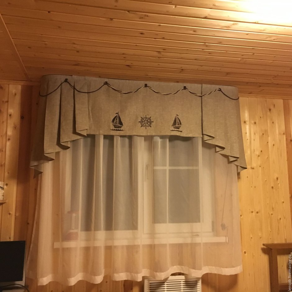 Шторы в баню для комнаты отдыха