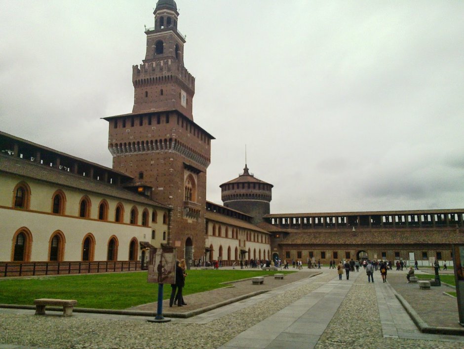 Замок Сфорца в Милане план