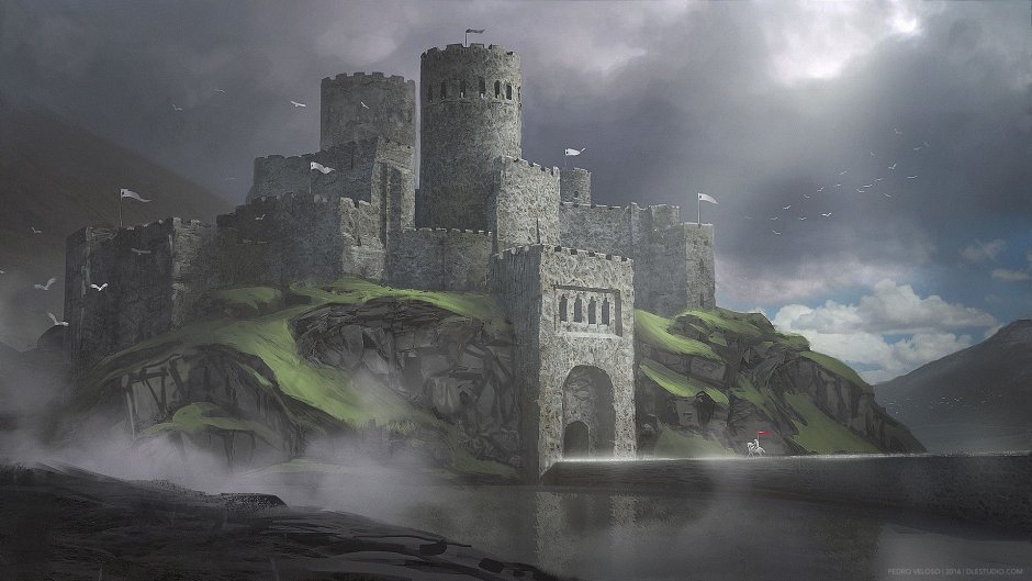 Рыцарский замок средневековья донжон
