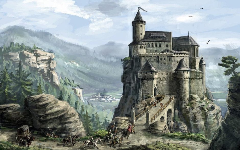 Stronghold замок арт