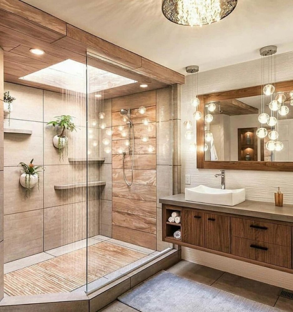 Дизайн санузла с ванной в доме