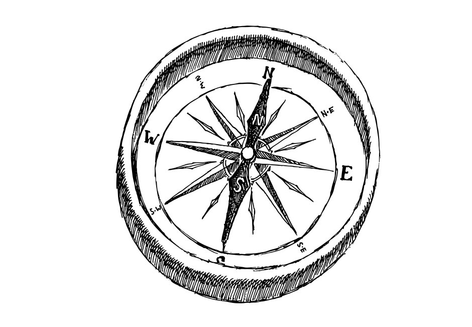 Древний компас рисунок
