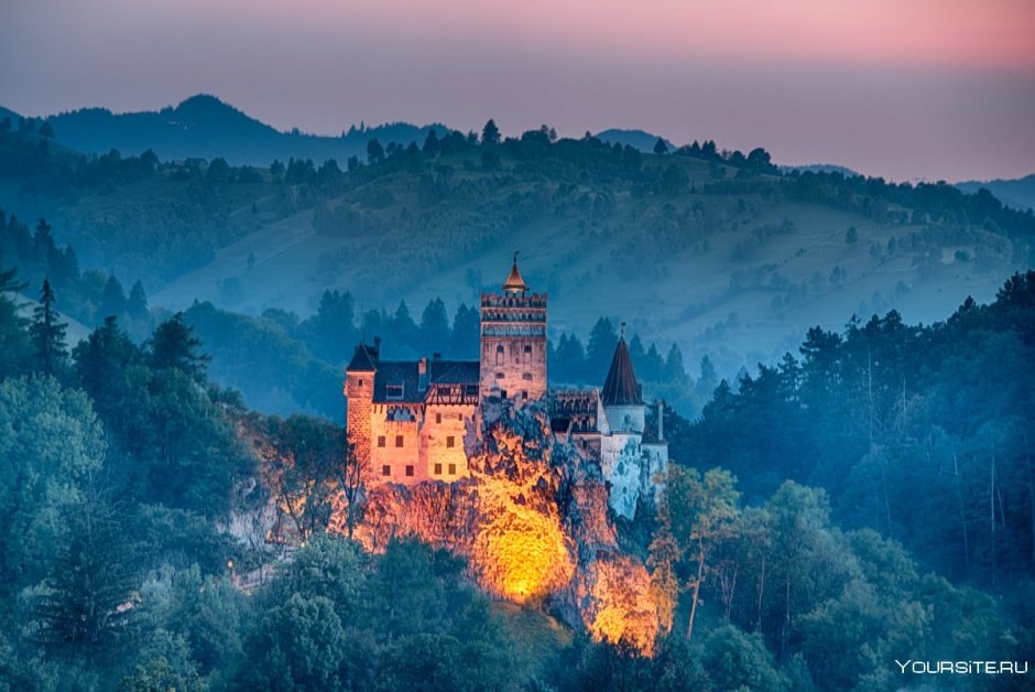 Румыния зимой замок Дракулы