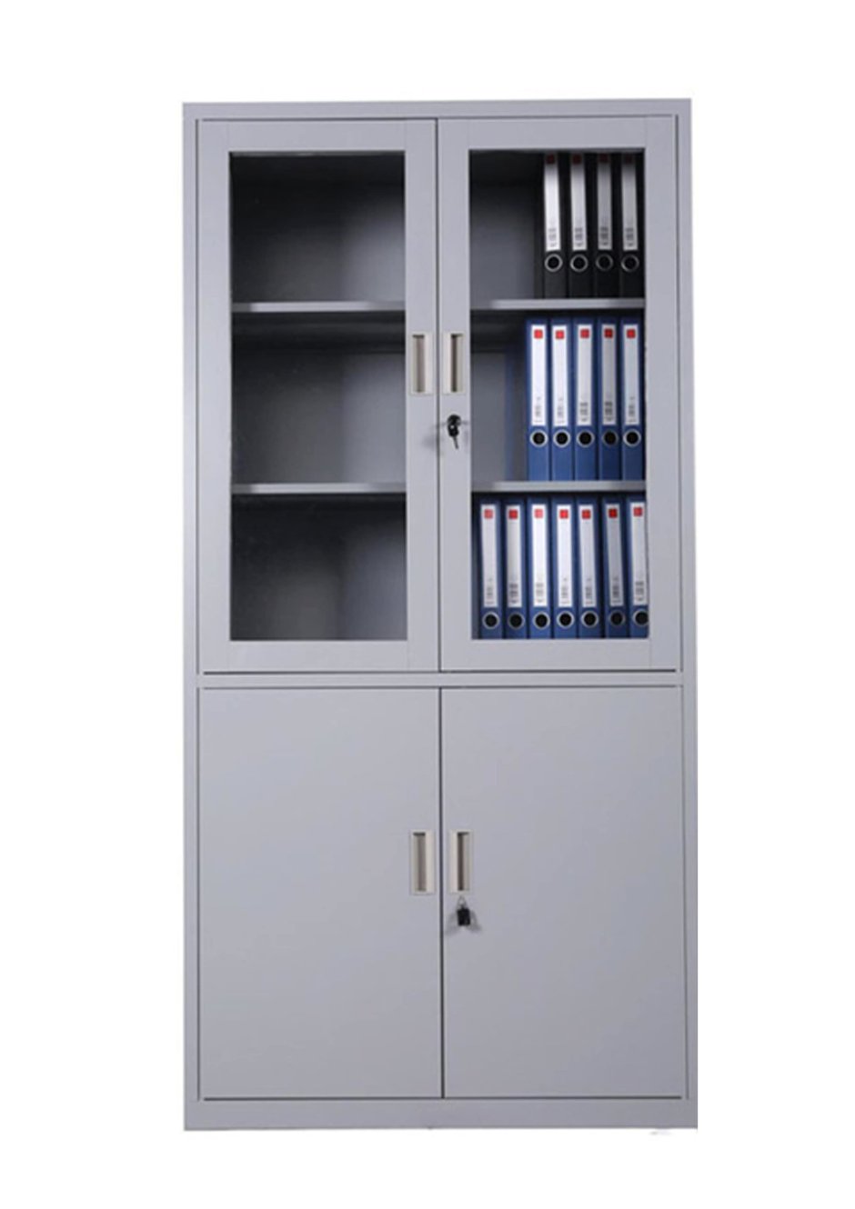 Шкаф для документов Практик m-08 f (серый, 915х370х832 мм)
