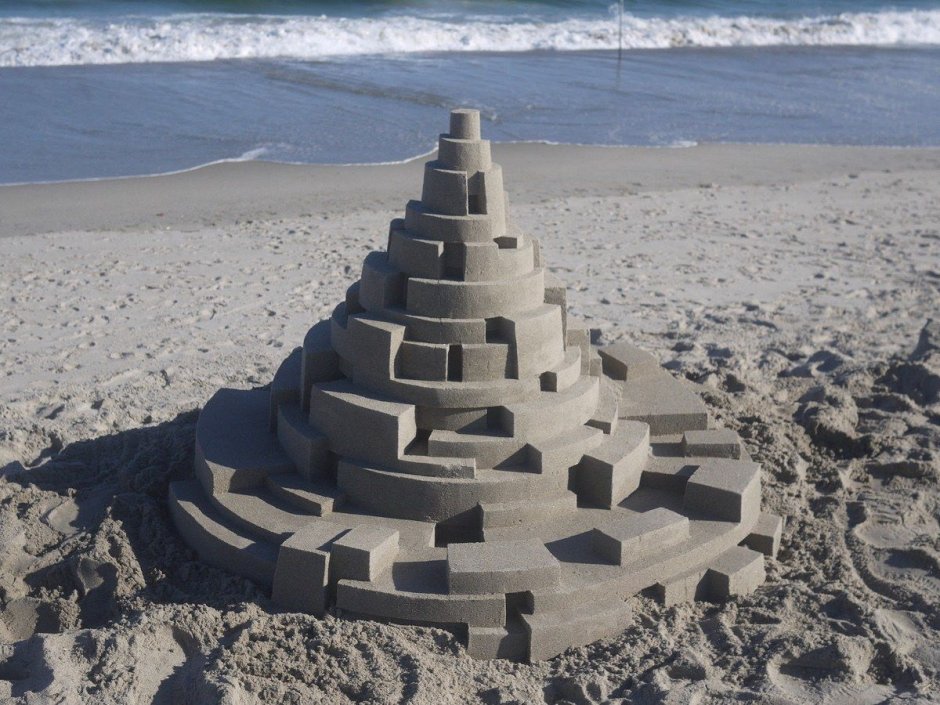 Прекрасные постройки из песка