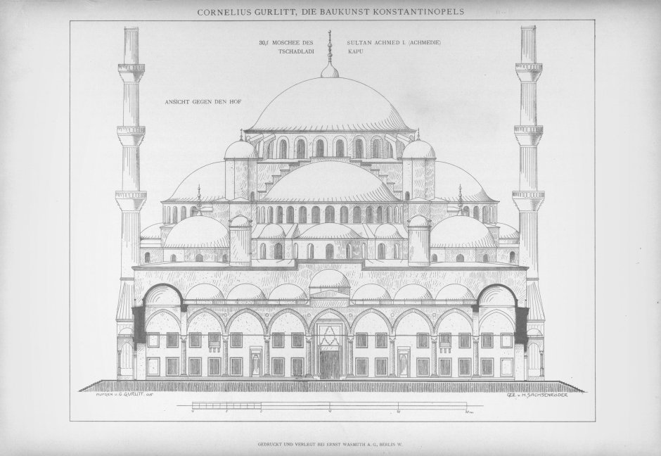 Мечеть Сулеймание чертежи