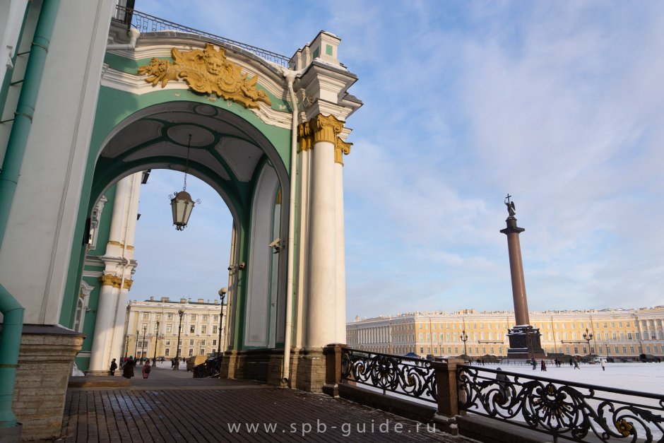 Дворцовая площадь зимний дворец арка