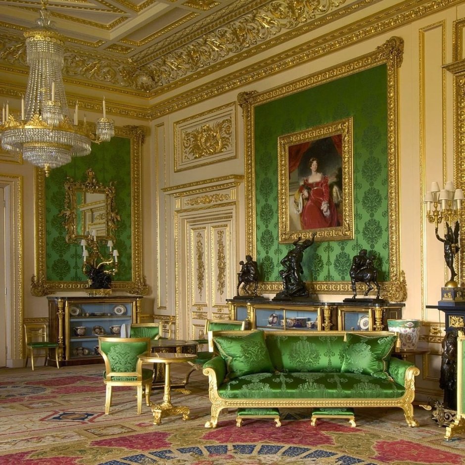 Букингемский дворец зеленая гостиная