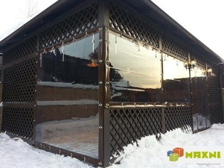 Уличные защитные шторы для беседок