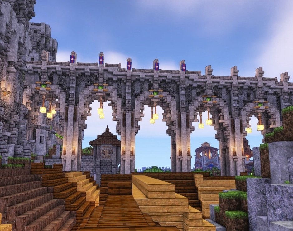 Красивые замки в Minecraft