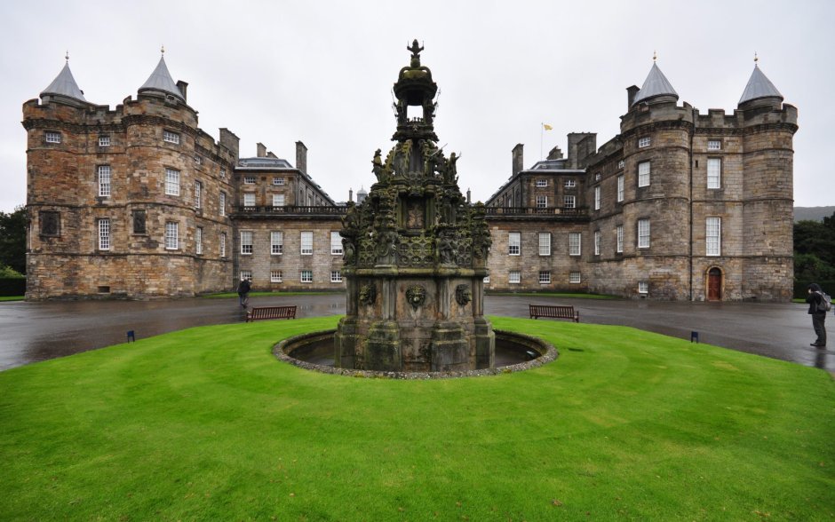 Замок Шотландии Эдинбург 19 век