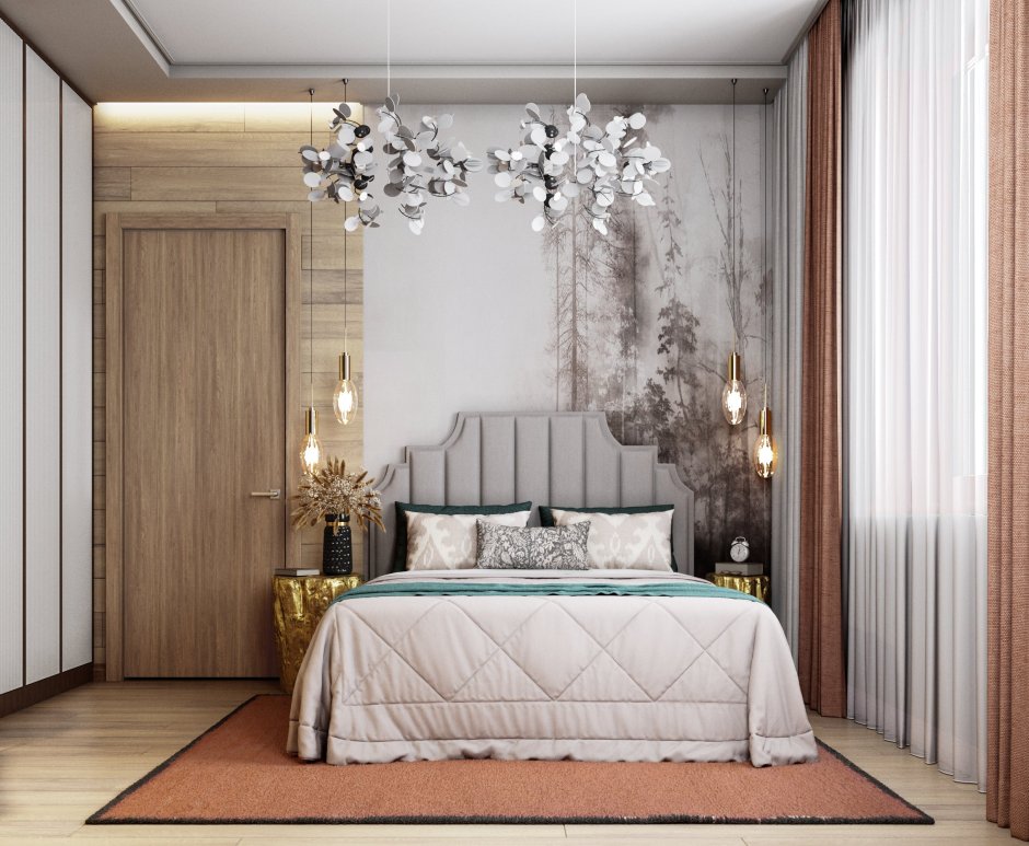 Дизайн современной гостевой спальни