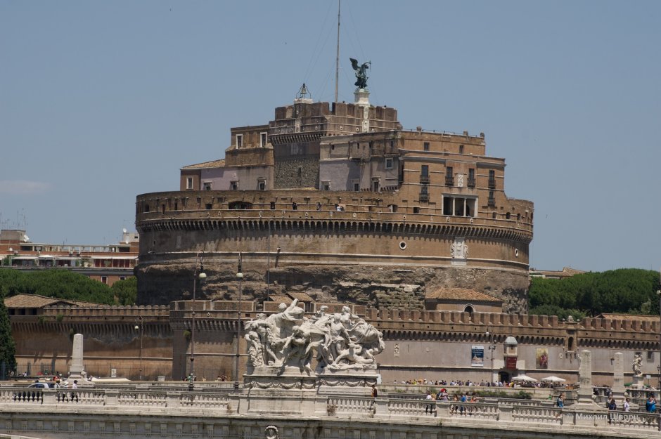 Замок Святого ангела в Риме реконструкция