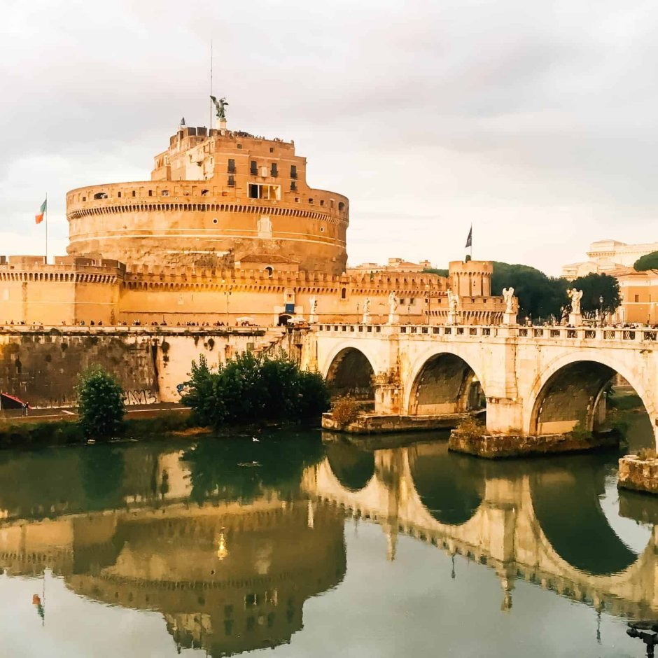 Мост и замок Святого ангела в Риме Клод Верне