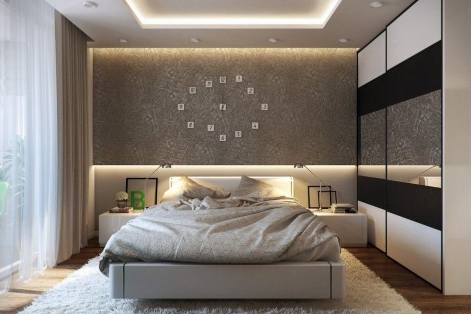 Спальня в минималистическом стиле 14 кв.м