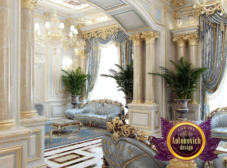 Королевская гостиная Luxury Antonovich Design