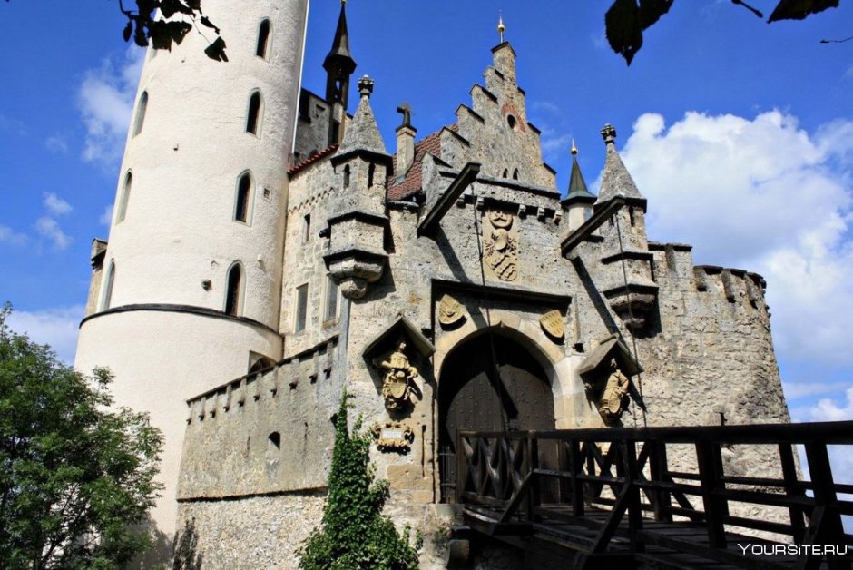 Средневековый замок Лихтенштейн