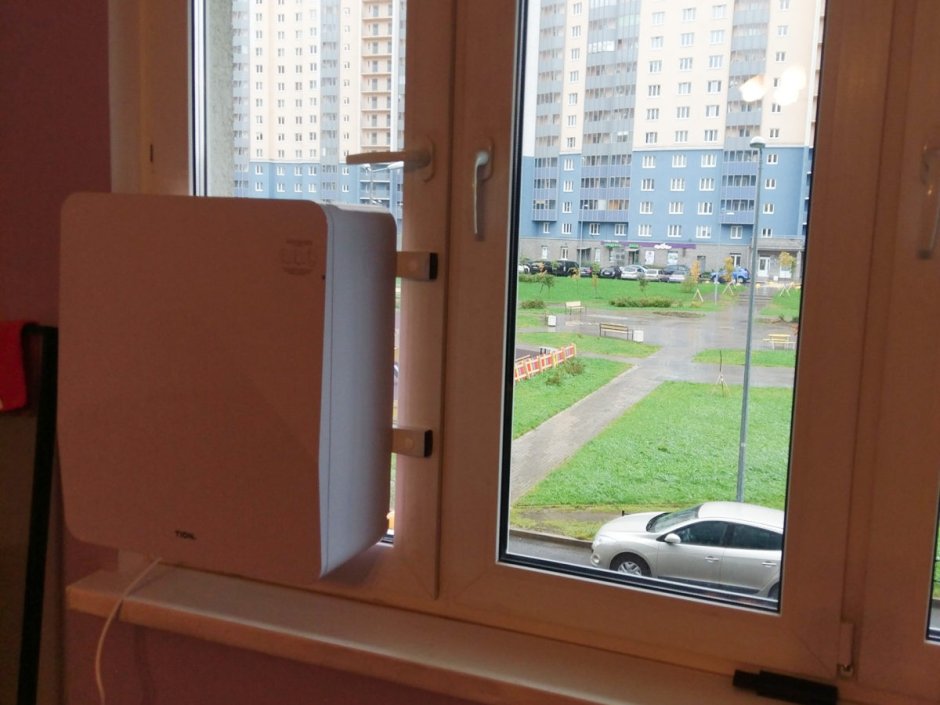 Тион 4s в откос окна