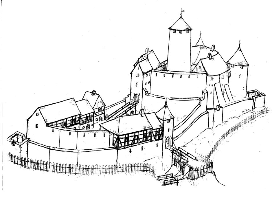 Средневековый дом крепость