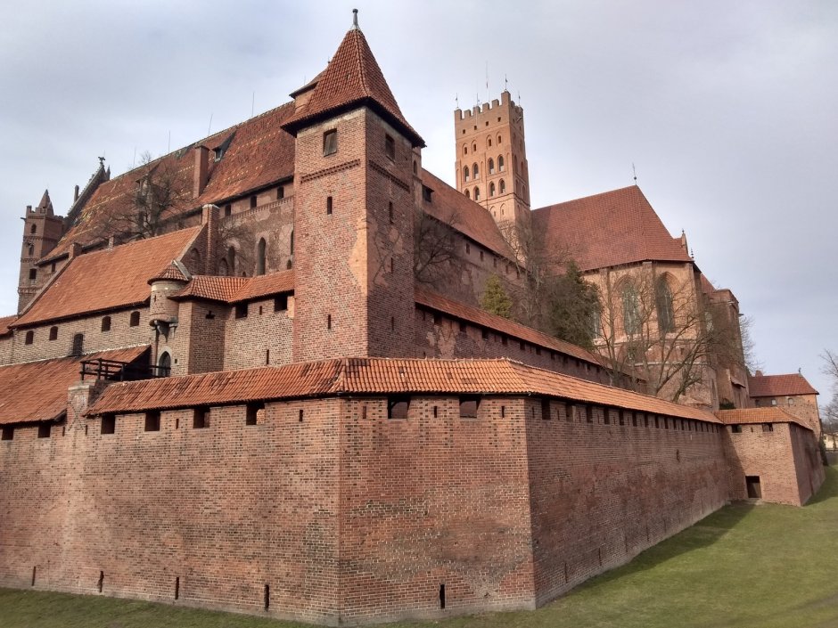 Замок Мальборк в Восточной Пруссии