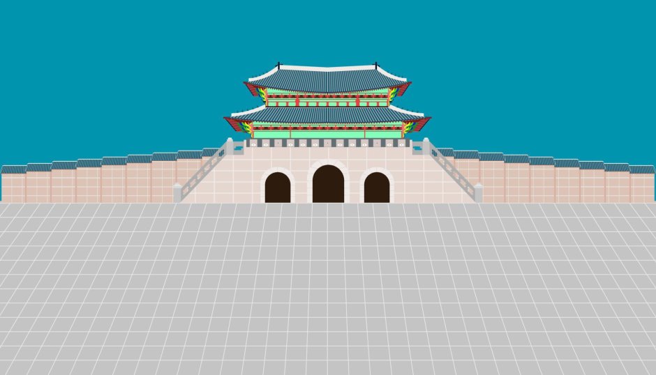 Gyeongbokgung Palace рисунок